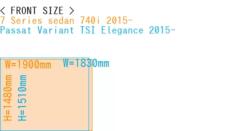 #7 Series sedan 740i 2015- + Passat Variant TSI Elegance 2015-